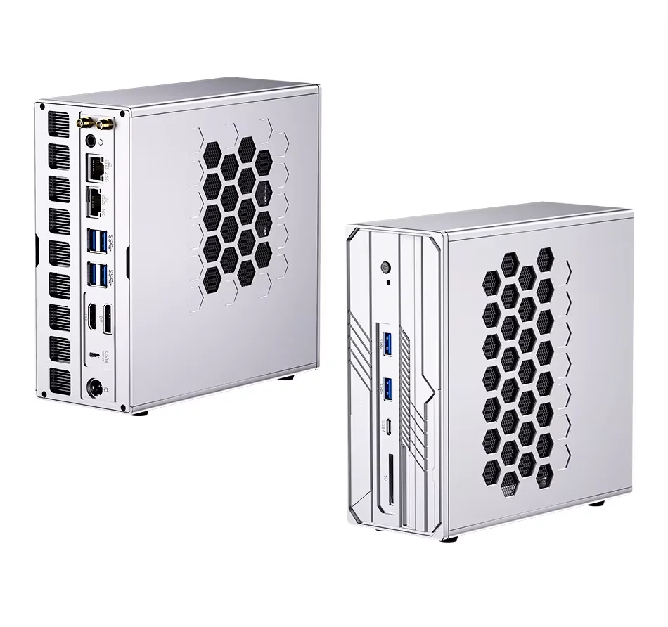 Topton Gaming AI Mini PC AMD Ryzen AI Max+395 Radeon 8060S 128GB LPDDR5 4*M.2 NVMe NAS Firewall Computer Dual NIC 10G 2.5G WIFI7 view 5