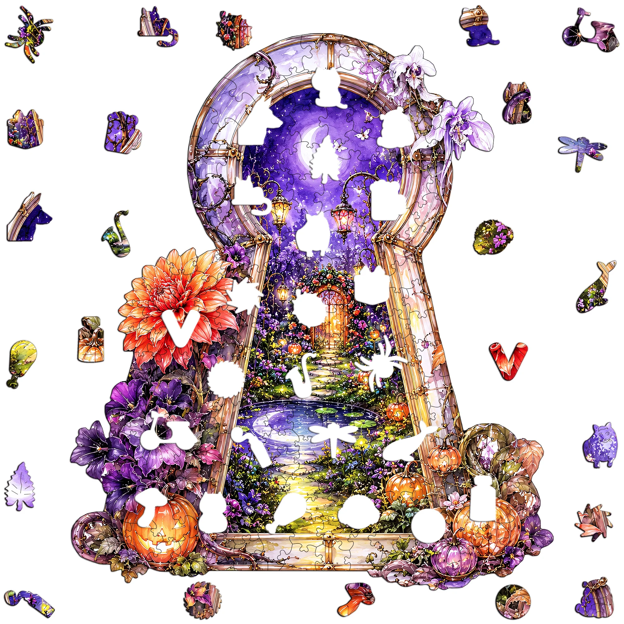 Acorn House Flat Wooden Puzzle Gift Toy Animal Jigsaw Puzzle Tabletop Puzzle Game Special Occasion Gift Gift for Teens Kids