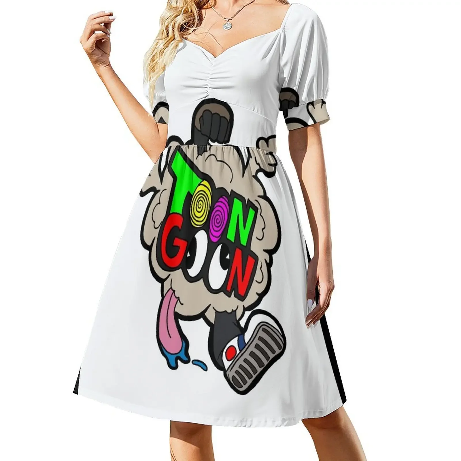 

Toon goon logo Sleeveless Dress dresses korean style dress Aesthetic clothing Dress