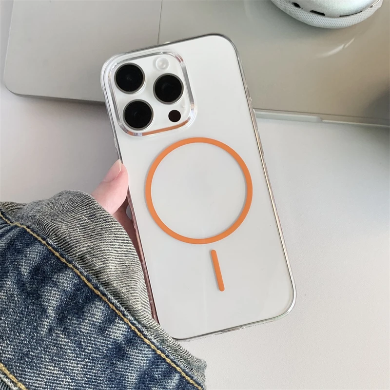 Ultradünne, klare, magnetische PC-Hartschale für Magsafe IPhone 16 15 14 13 12 Pro Max Plus 16 Pro Mac Safe, stoßfeste Abdeckung, Zubehör