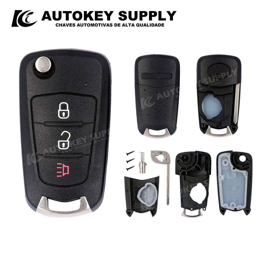 

ForHaval New H5 Folding Key Shell 2+1 Button Autokeysupply AKGAF109