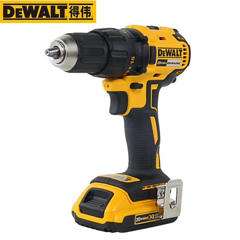 DEWALT lithium battery 20V rechargeable brushless maglev stepless speed change multifunctional electric drill screwdriver DCD777