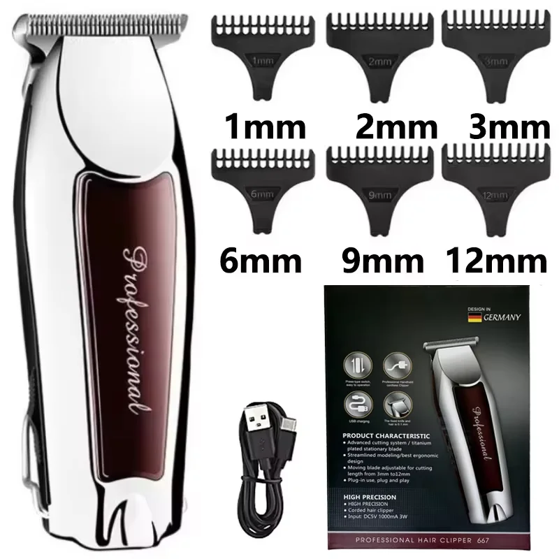 Hair Clipper Hair Trimmer Hair Clipper Professional Barber Trimmer Electric Shaver Hair Cutting Machine Rechargeable Trimmer Men