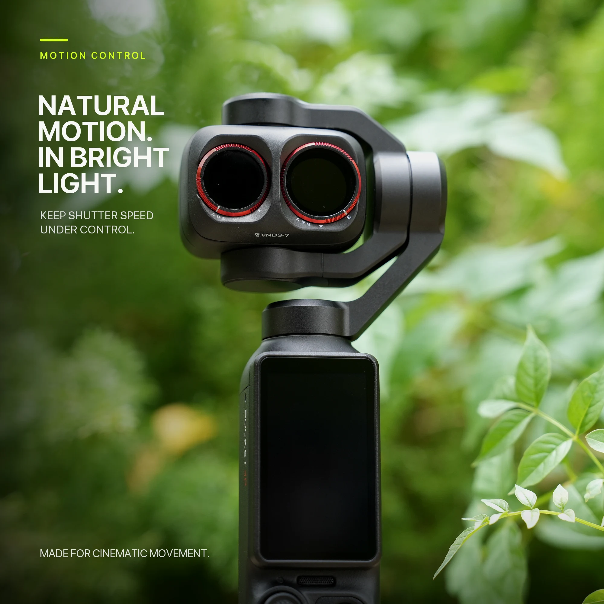 Freewell VND und VNDXMIST 3-7 Stufenfilter für DJI Osmo Pocket 4P & Xtra Muse 2 Pro Kamerazubehör, einstellbare Belichtung – Detail 5