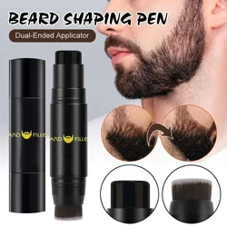 Sello de reparación de palo de llenado de barba impermeable con cepillo potenciador de bigote, pluma de relleno, producto de crecimiento de cabello para hombres, accesorios