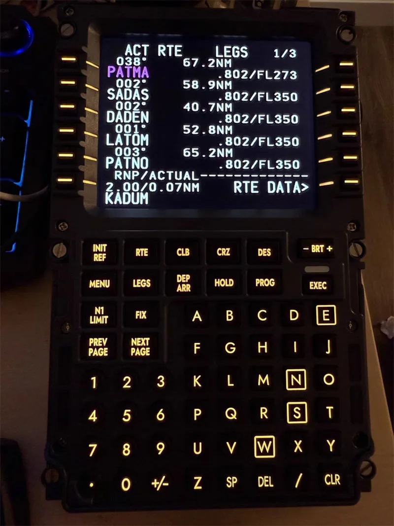 WINWING محاكي الطيران CDU PMDG Zibo لوحة التحكم في الطيران المدنية Boeing 737 PFP 3N مناسبة لطائرة X MSFS