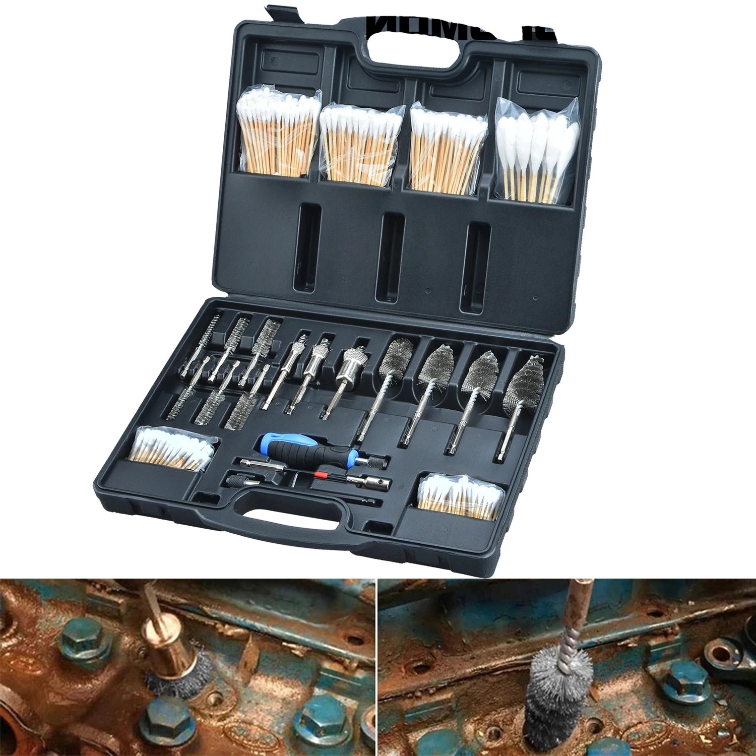 

TENG MILE Car Professional Diesel Injector Seat Brush Master Cleaning Kit 8090S on Cylinder Heads Stainless Steel