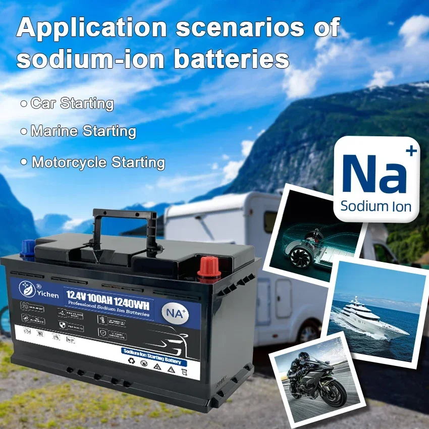 Solar Deep Cycle Na ion Batteries 12V 100Ah Sodium Ion battery for RV Marine Energy Storage System