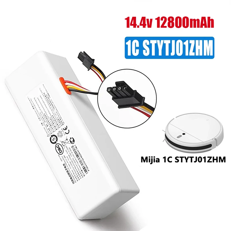 

14.4V 12800mAh Robot Vacuum Cleaner 1C Battery for Xiaomi Mijia 1C STYTJ01ZHM Robot Vacuum Mop Cleaner