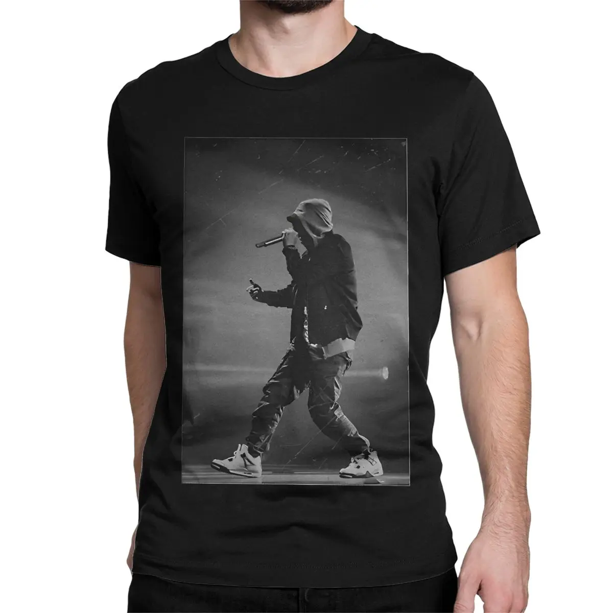 Album Eminem Men Women's T Shirt Hip Hop Music Funny Tee Shirt Short Sleeve O Neck T-Shirt Cotton Party Clothing