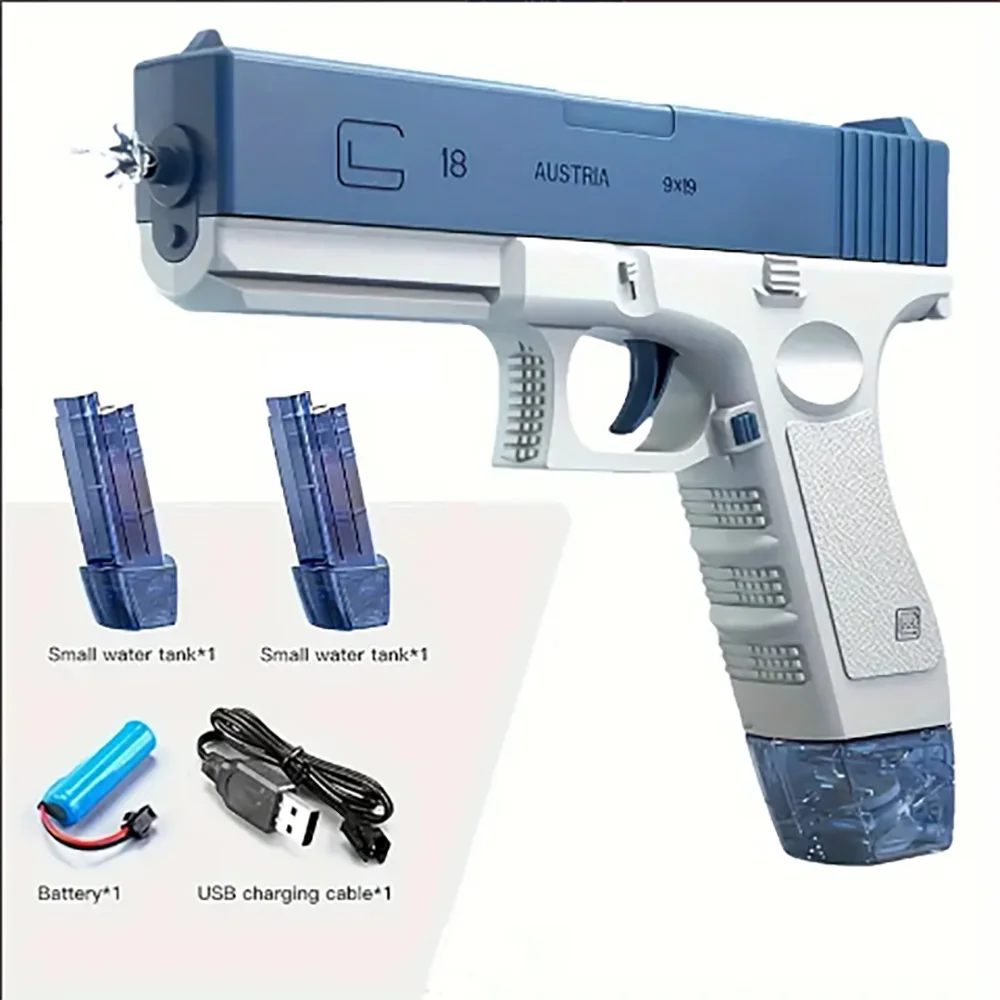 

Glock Electric Water Gun Comes With Two Replaceable Small Water Tanks Suitable Beach Pool Parties For Kids