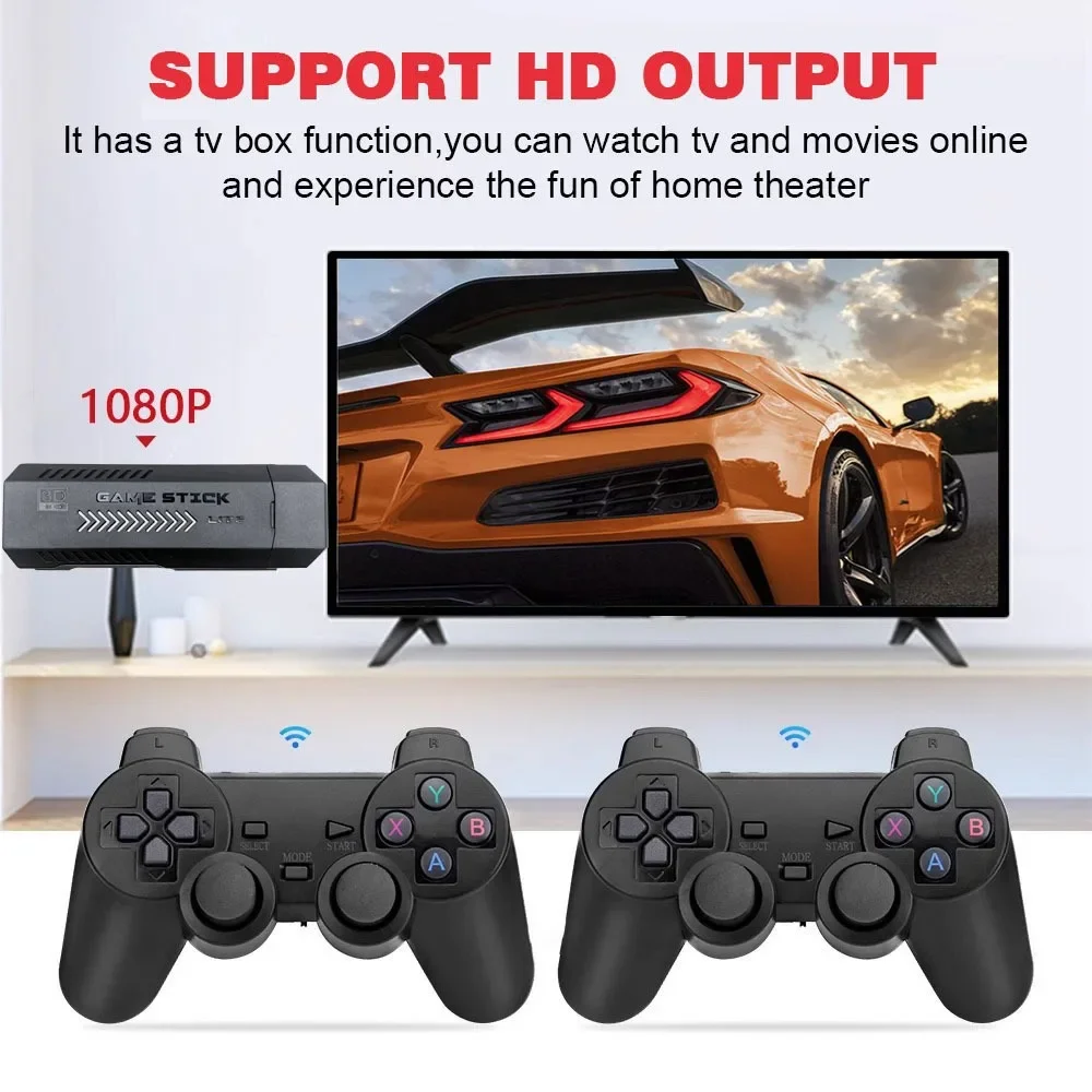 X2 Home HDTV Game Console Connects To TV Single or Double Player Wireless Joystick Games XBOX PSP Playstation