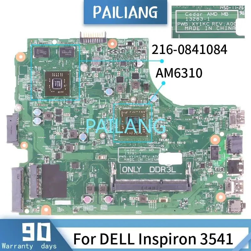 

For DELL Inspiron 3541 3441 3442 3542 Laptop Motherboard 13283-1 04XK49 AM6310 216-0841084 Notebook Mainboard DDR3 tested OK