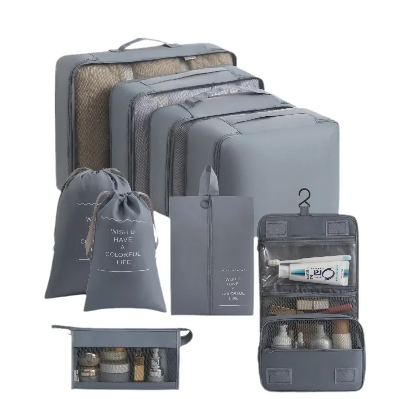 Compact Travel Storage Kit Travel Luggage Organizer Garment Shoe Wash Packing Pouches Luggage Organizer