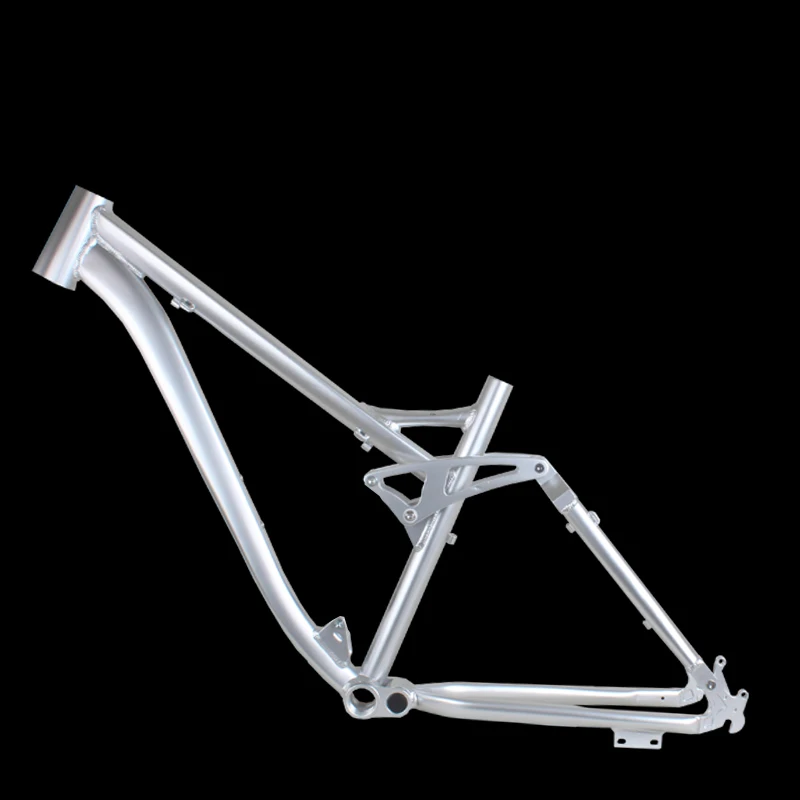 26 Inch Mountain Bike Aluminum Alloy Shock Absorbing Frame Four Bar Soft Tail Suspension Frame Disc Brake Oil Disc Quick Release