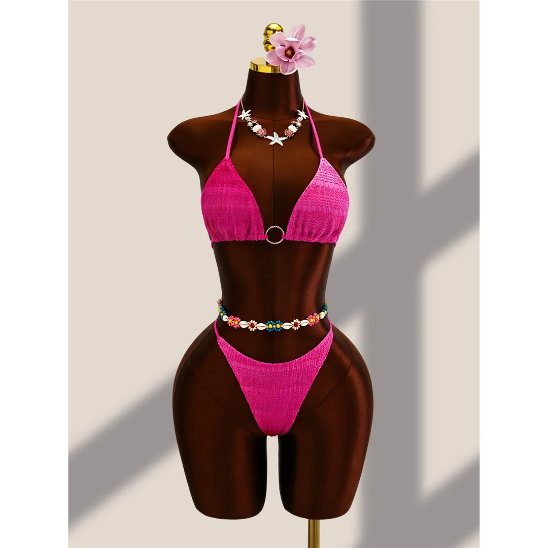 4-teiliges Bikini-Set mit Überwurfrock, Farbverlauf, Damen-Badebekleidung, Badeanzug, Badebekleidung, Badeanzug, Schwimmbekleidung V8303 – Detail 12