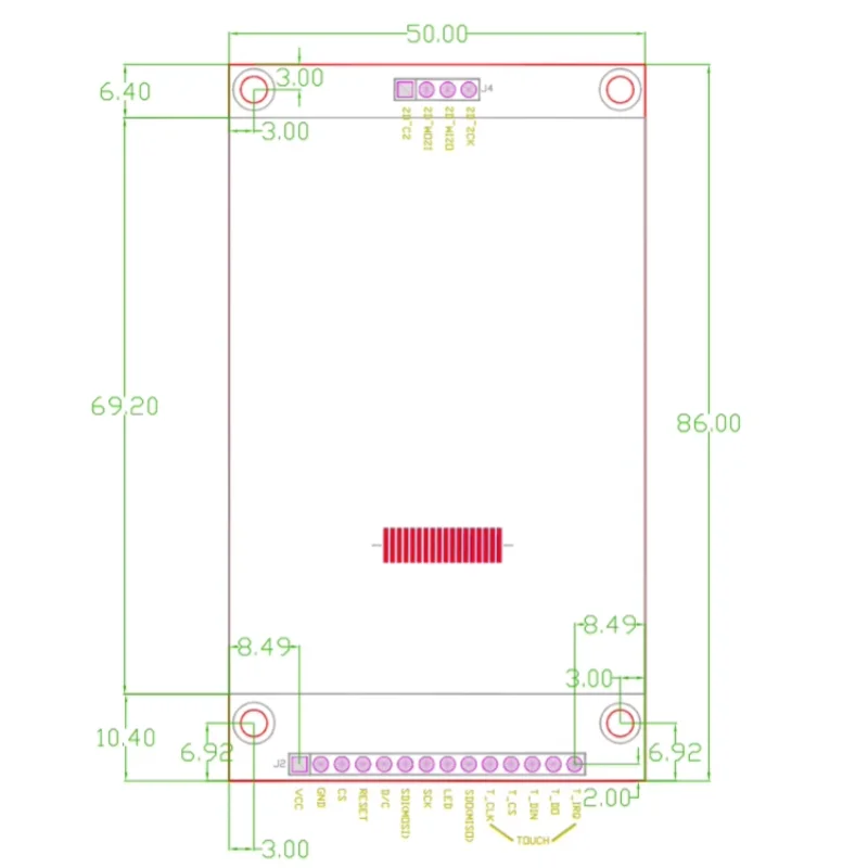 2.8 인치 SPI LCD 스크린 모듈, 240*320 TFT 모듈, ILI9341, 최소 4 개의 IO를 차지