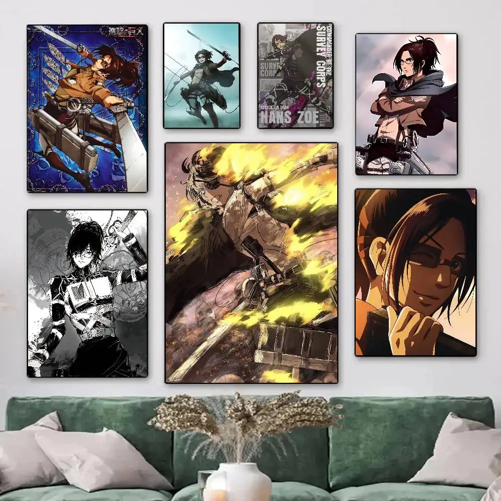 1pc Hange Zoe Anime A-Attack On Titan Posters HD Print Vintage Wall Art Decor for Home Study Room