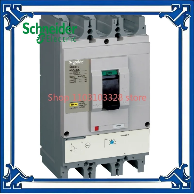 

NSC Plastic-case distribution protection circuit breaker 3P,35kA, Frame current 400A NSC400K3320K NSC400K3350K NSC400K3400K