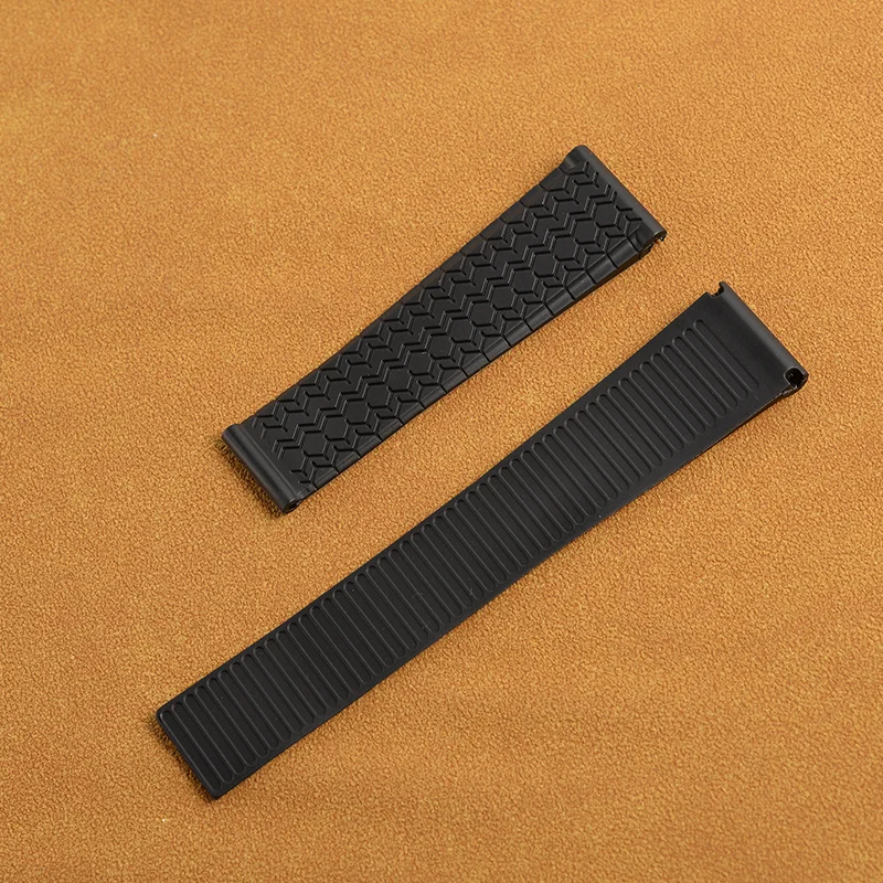 Silicone rubber Black Watchband 22mm watch belt For TAG strap CARRER F1 Heuer band butterfly buckle DRIVE TIMER Soft Bracelet