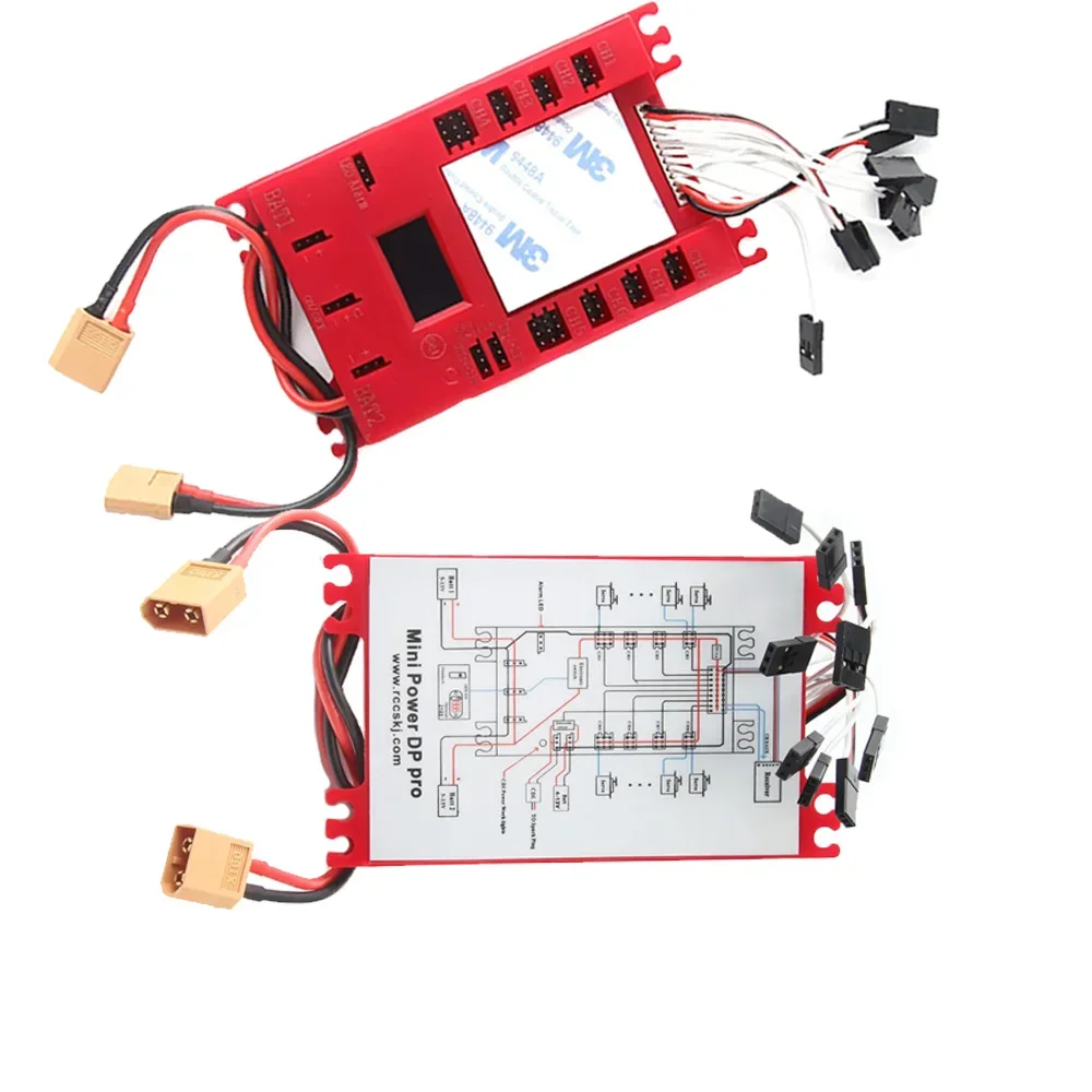 Mini Power DP Pro 4.8-9.7V Servo Section Board with Dual Power Input Wire 4104#