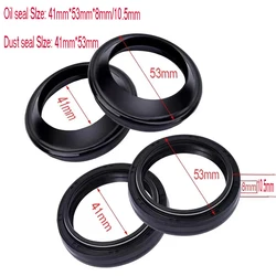 41x53x8/10.5 Motorcycle Front Fork Damper Oil Seal 41 53 Dust Seal For Kawasaki KZ1300 NINJA 600R ZX600 Vulcan 500 EN500 ZR-7