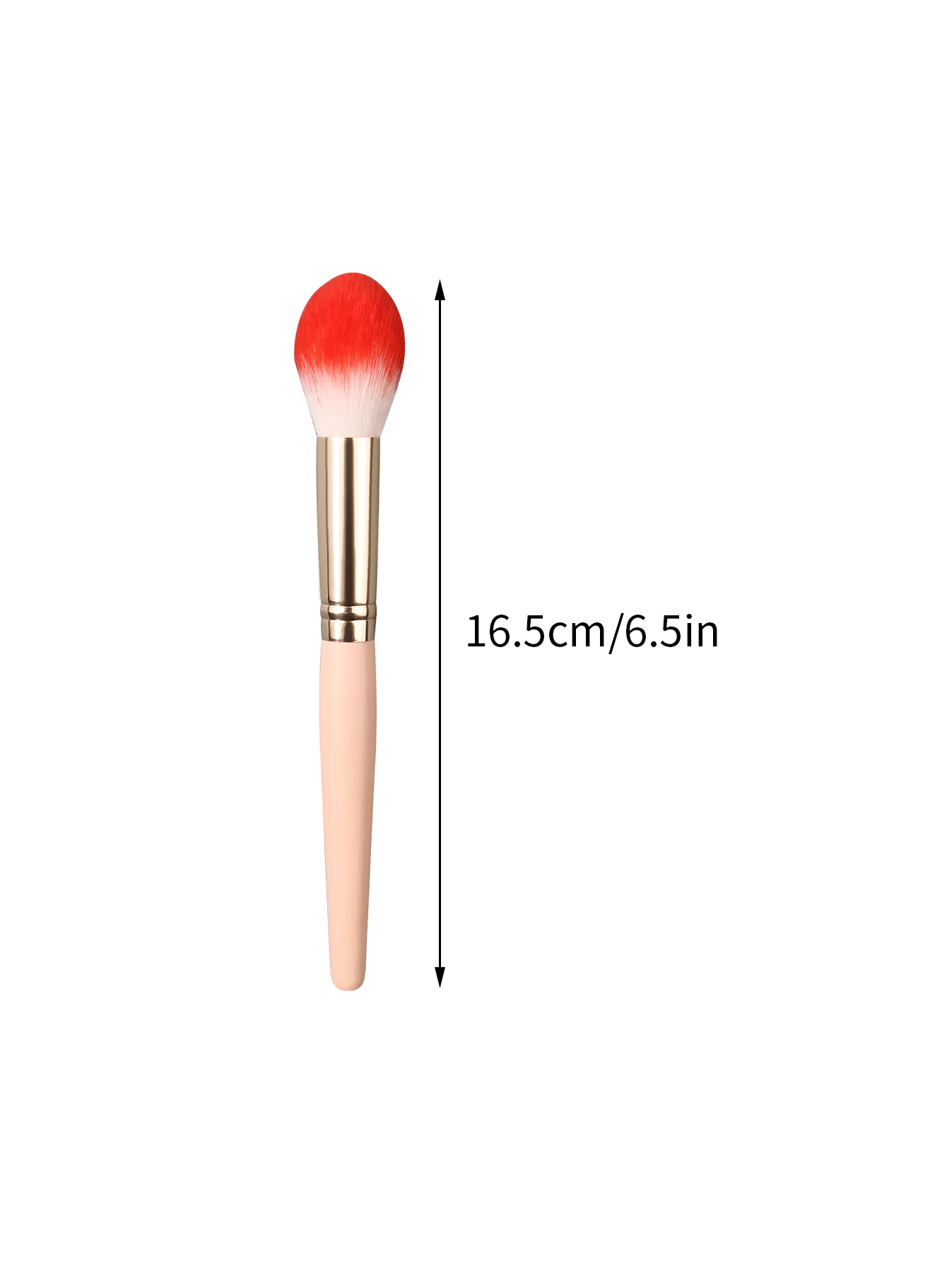 1pcs Flame-shaped facial blush brush, setting brush, contactor brush, multi-purpose use, beginner-friendly makeup brush tool