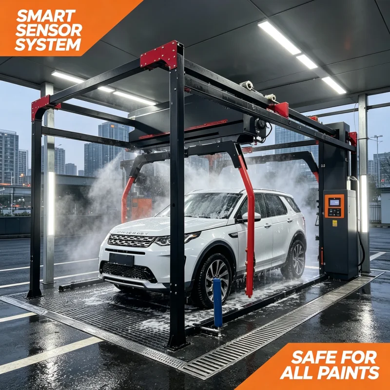 Factory Wholesale High‑Efficiency Smart 360 Degree Touchless Car Wash Machine Rotating Auto Washing System For Detailing Shop