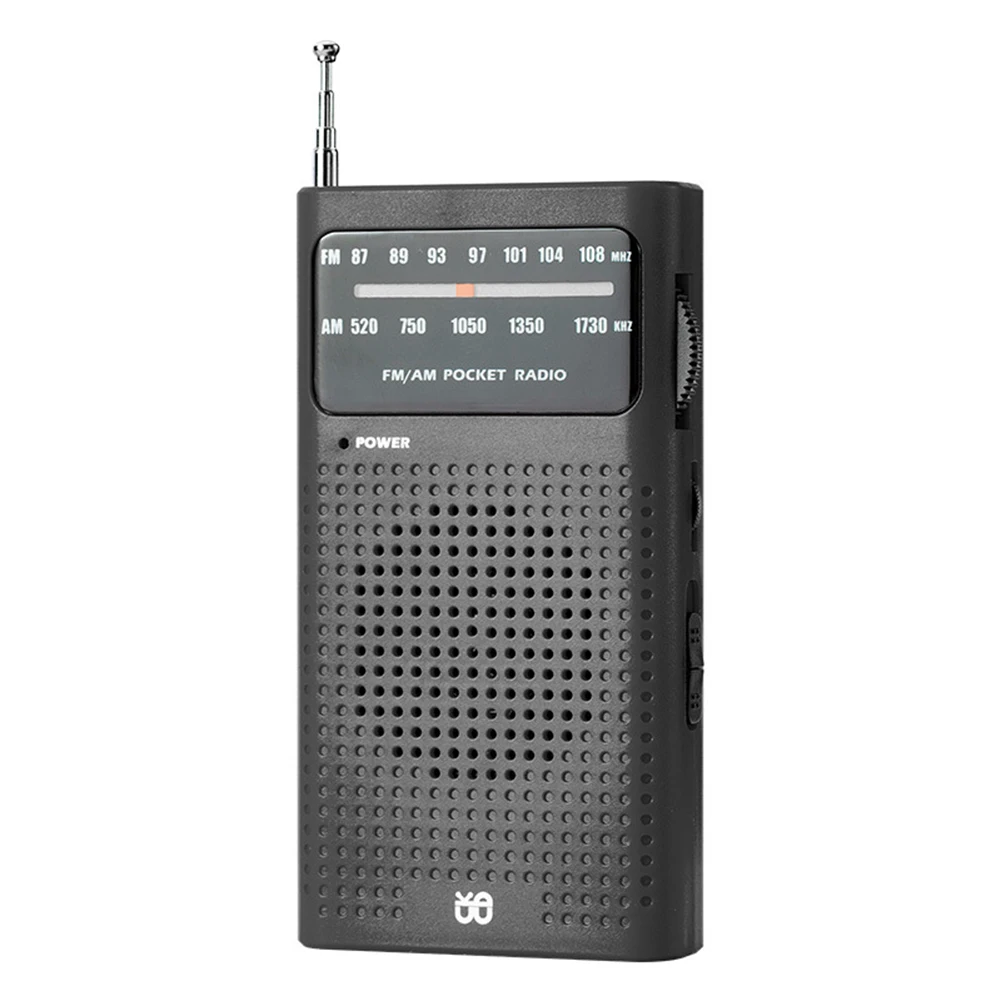 Banda completa AM FM Radio W-908 puntero receptor portátil para personas mayores de tamaño de bolsillo con altavoz incorporado y auriculares