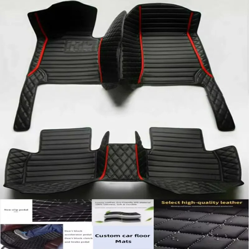 

For Dodge challenger Auto Carpets PU-leather Custom Car Floor Mats waterproof Accessorie liners