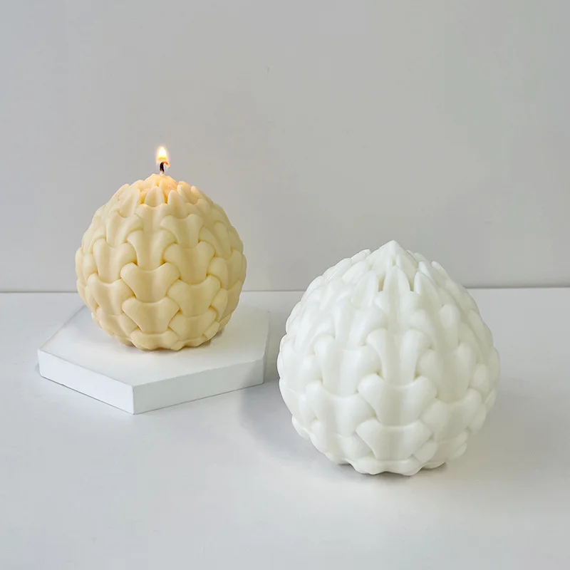 

3D Geometric Ball Silicone Candle Mold Handmade Spherical Flower Bud Soap Resin Plaster Molds Craft Gift Supplies Home Decor