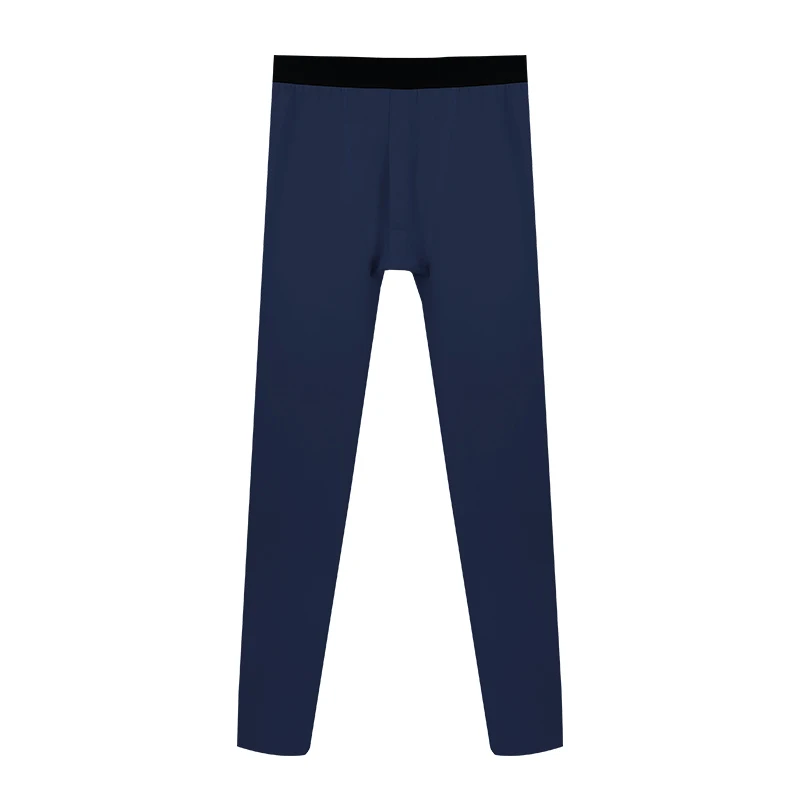 Fleece-Lined Thick Thermal Pants for Men, Autumn and Winter Cold-Proof Underwear, Wool and Silk Seamless Single-Piece Men's Base Layer Thermal Pants