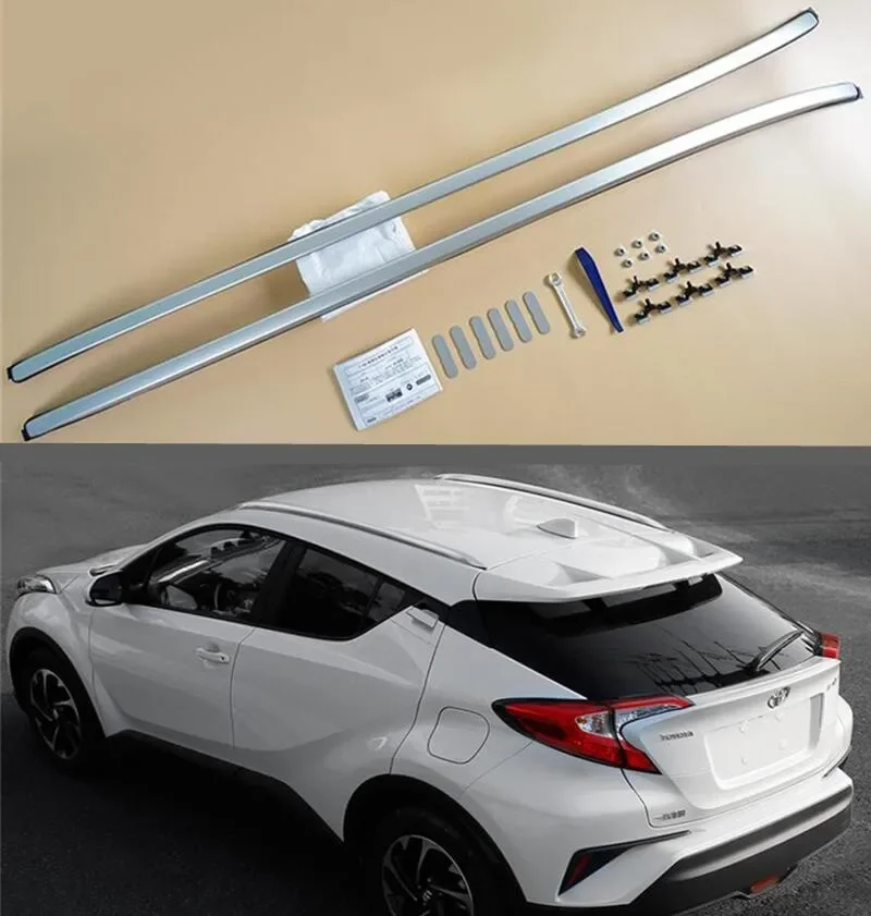 

High Quality Roof Racks Fit For Toyota CHR CH-R 2017 2018 2019 2020 2021 2022 Top Roof Rack Rail Luggage Aluminum Alloy