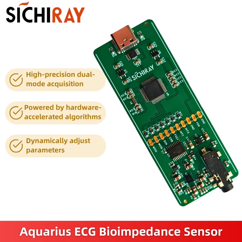 Aquarius High Precision Dual-Mode Sensor Bioimpedance Acquisition and ECG Acquisition Front-End Development Kit