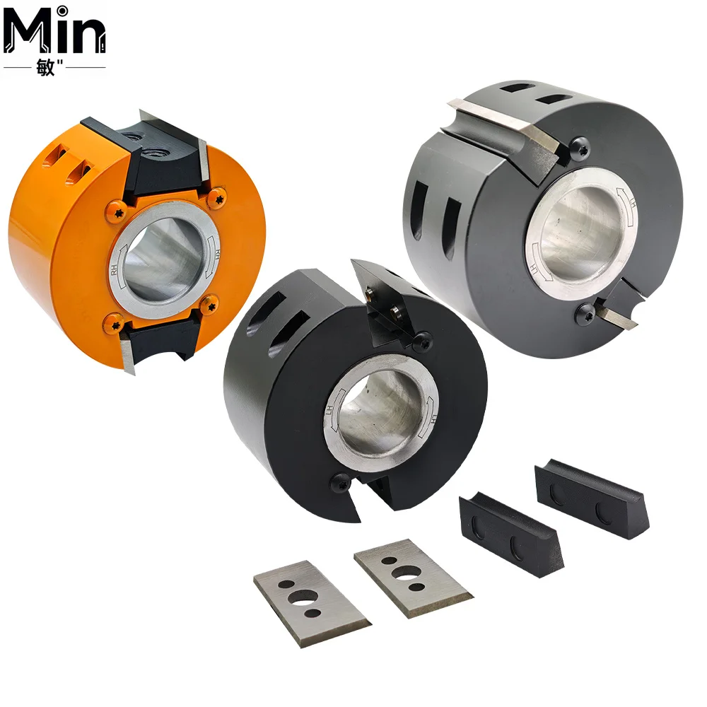European Style Profile Knife Cutter Head with Chip Limiter Replacement Woodworking Machinery Spare Parts for Woodworking
