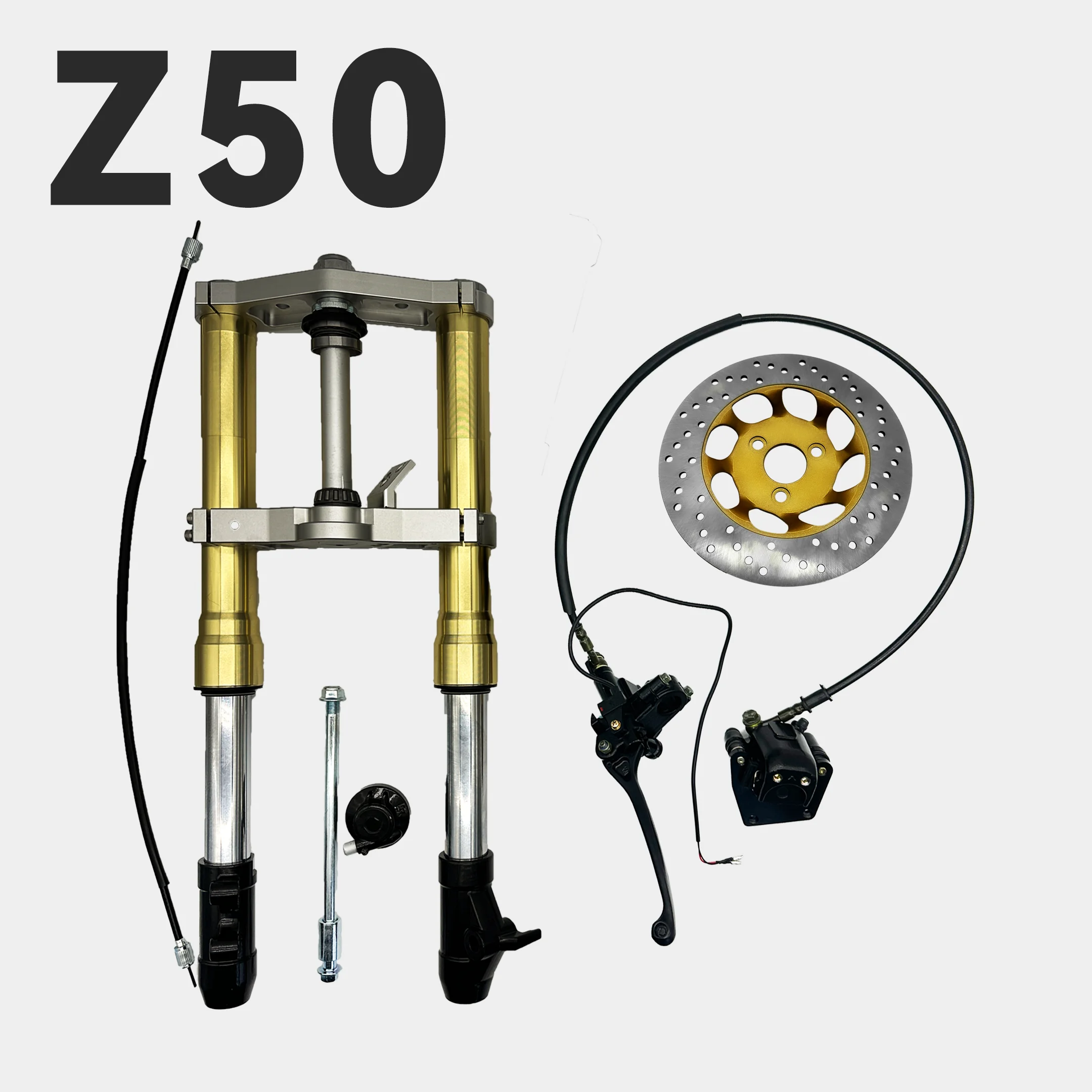 Z50 Monkey Gold Front Fork 600mm Front Inverted Shock Absorbers Kit for Z50 1967-1979