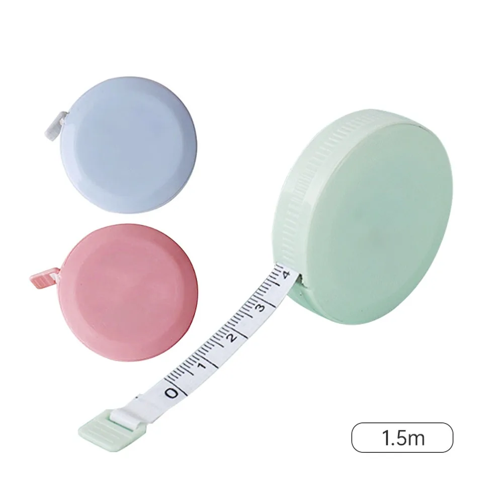 Tape Measure 1.5m Retractable Mini Cute Portable Inch Measuring Tailor Roll Ruler