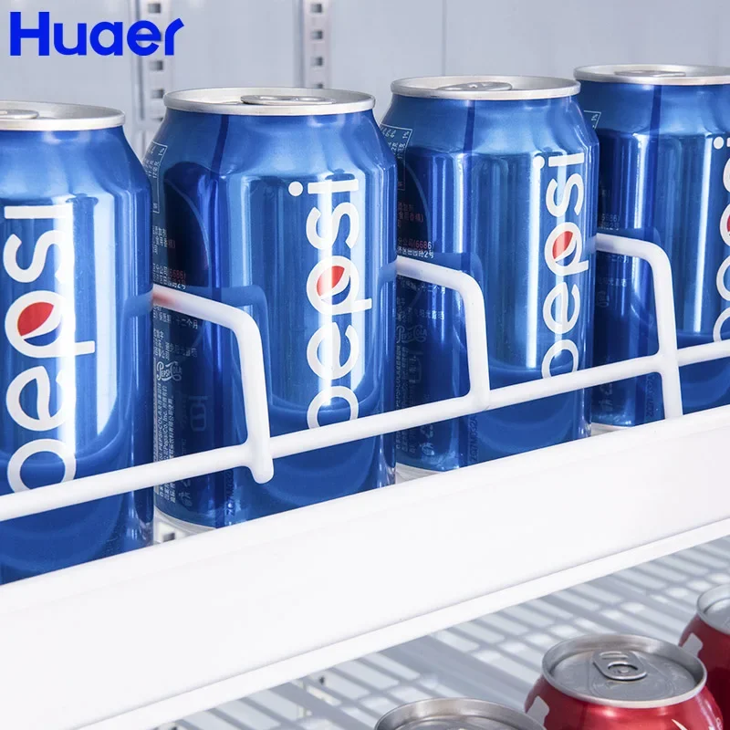 Refrigerador de bebidas de supermercado, refrigerador de bebidas frías con pantalla comercial de 4 puertas