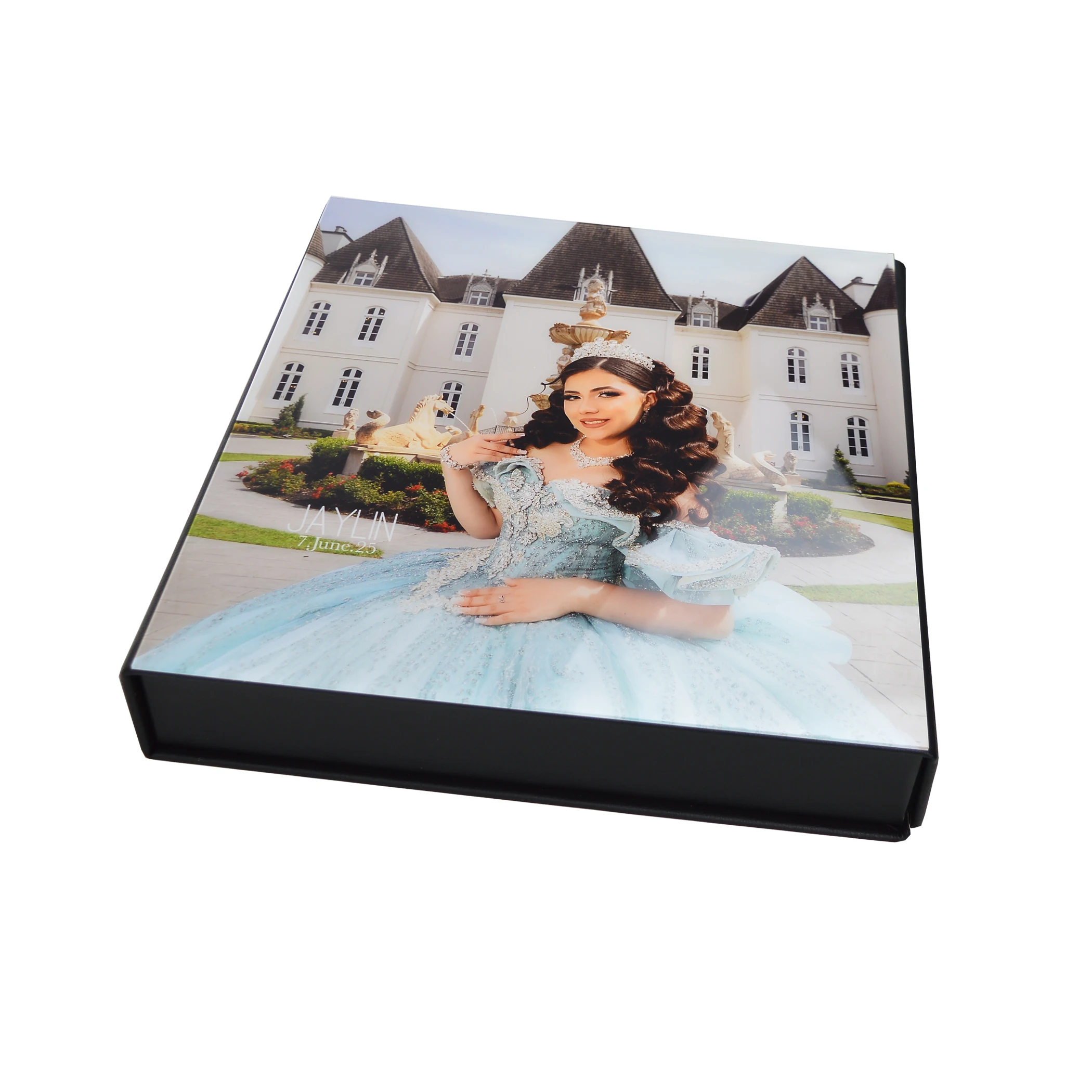 scatole-regalo-storagre-per-album-fotografici-in-pelle-nera-fatta-a-mano-con-copertina-in-vetro-personalizzata