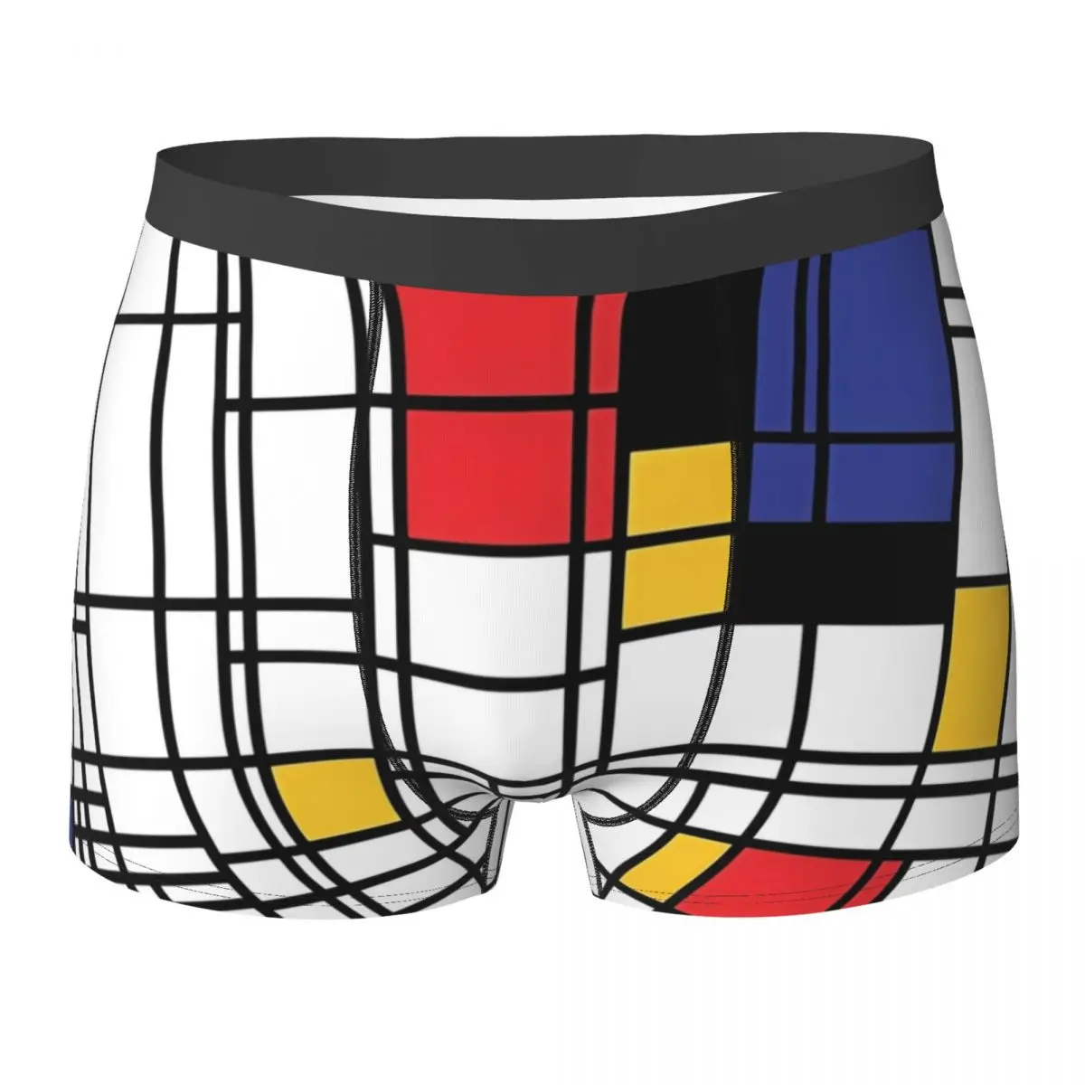 

Piet Mondrian абстрактное искусство нижнее белье мужские шорты трусы простые боксеры популярные трусики большого размера с принтом
