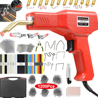 Professional Plastic Welding 200-220W Hot Staples, 3-in-1 Plastic Welder Soldering Gun Car Bumper Repair Plastic Surface Fixing