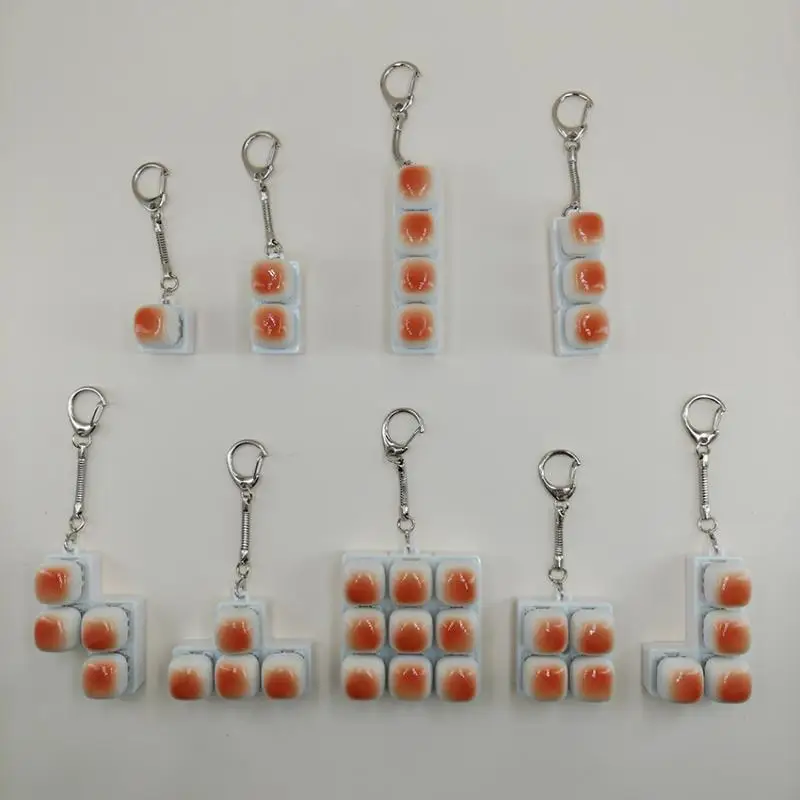 Relaxing Caramel Bread Design Fidget Keychain DIY Keyboard Keycap Finger Keyboard Cap Relief Stress Pass The Time Clicker Adult