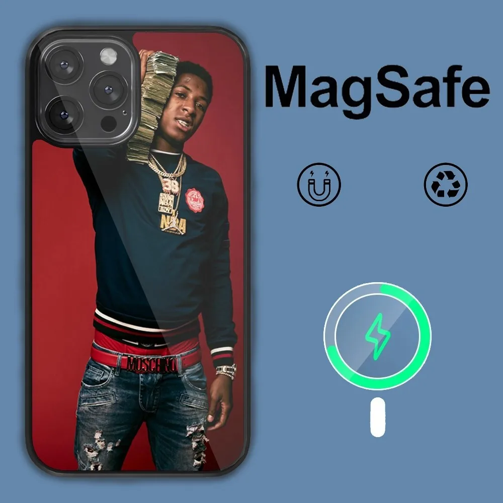 Singer YoungBoy Never Broke Again  Phone Case For iPhone 14 13 12 11 15 Pro Max Plus Magsafe Magnetic Cover