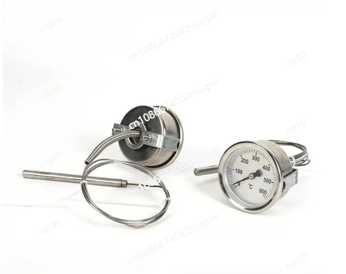 All-steel shell round thermometer high temperature oven pizza oven 0 to 600 degrees thermometer