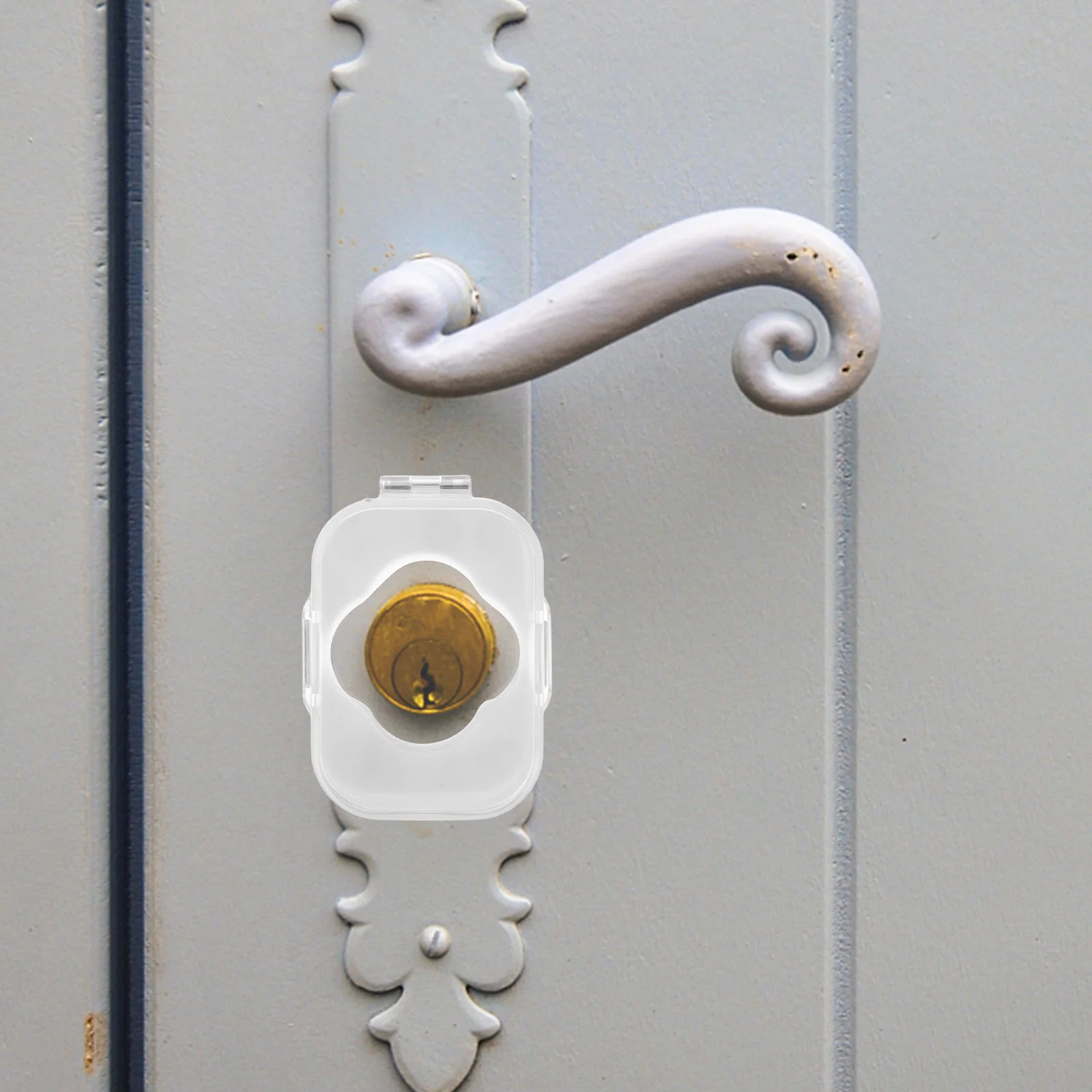 

Baby Proofing Door Lock Child Safety Anti-Lock Cover for Door Knob Home Bedroom Hotel Portable Travel Protector