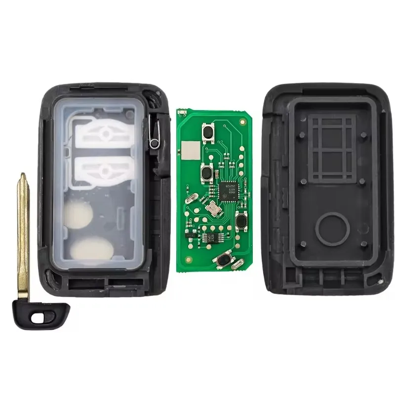 KEYECU Kunci Tanpa Kunci Remote Pintar A433 Chip 4D ASK 433Mhz B77EA B90EA P1 98 untuk Toyota Land Cruiser RAV4 Aurion Highlander Kluger