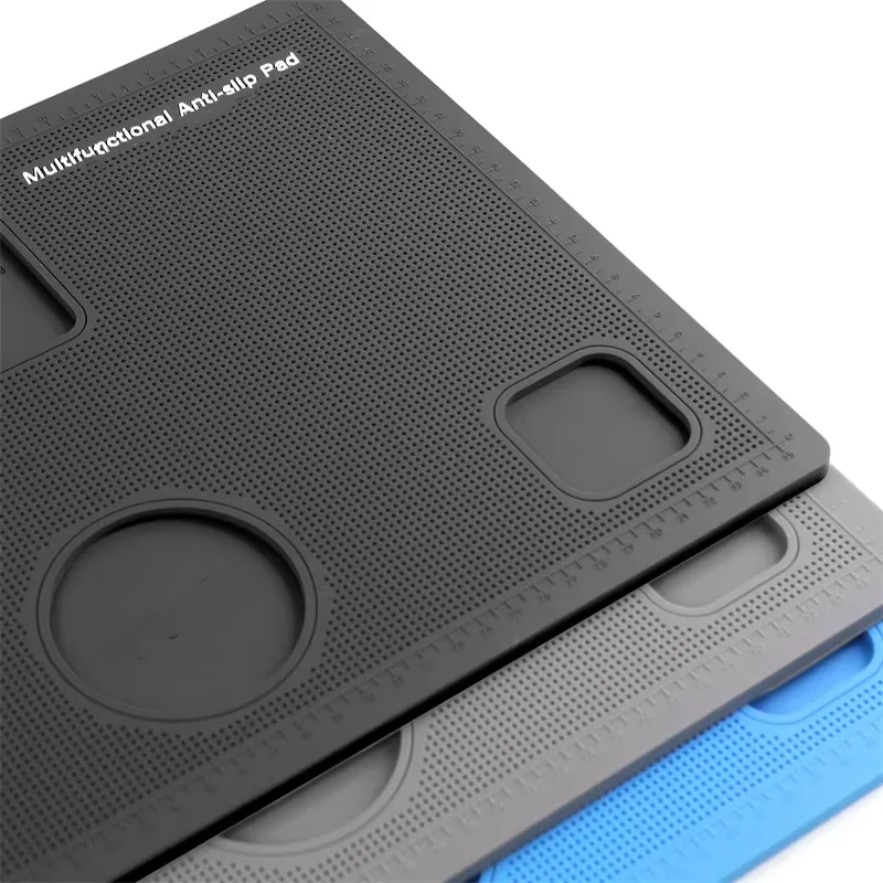 TE-739 Anti Slip Silicone Fixing Pad For Mobile Phone Screen Film Water Coagulation Tempered Flat Film Auxiliary Tool Repair Mat