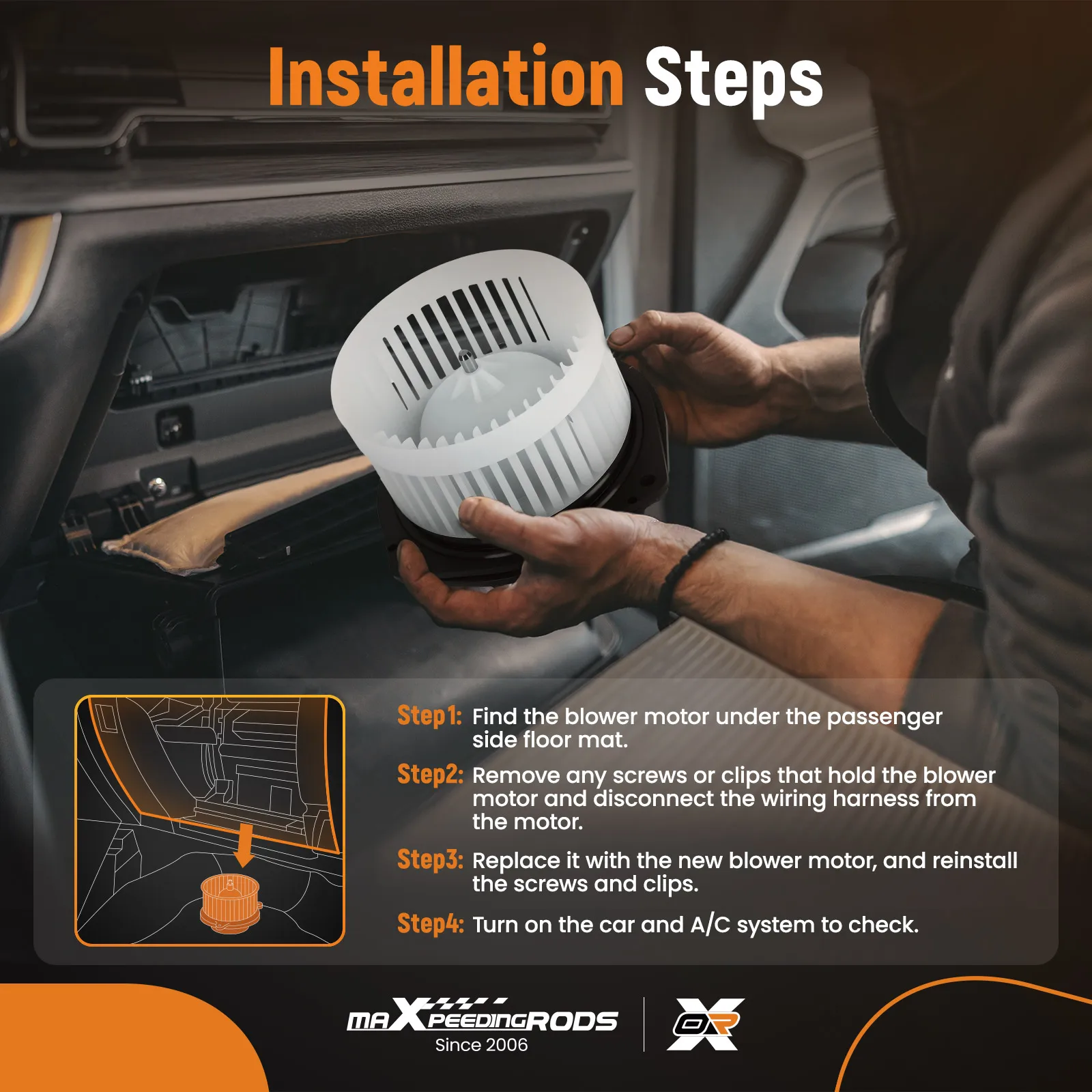 

Мотор вентилятора системы кондиционирования для Cadillac Seville Deville 2002-2005 75749 700110