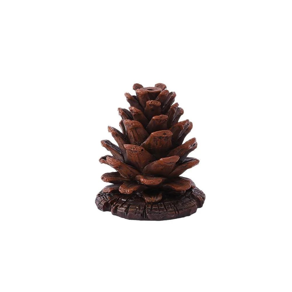 

Stereoscopic Simulation Pine Cone Fragrance Base Decorative Funny Incense Insertion Resin Sandalwood Agarwood Seat Office