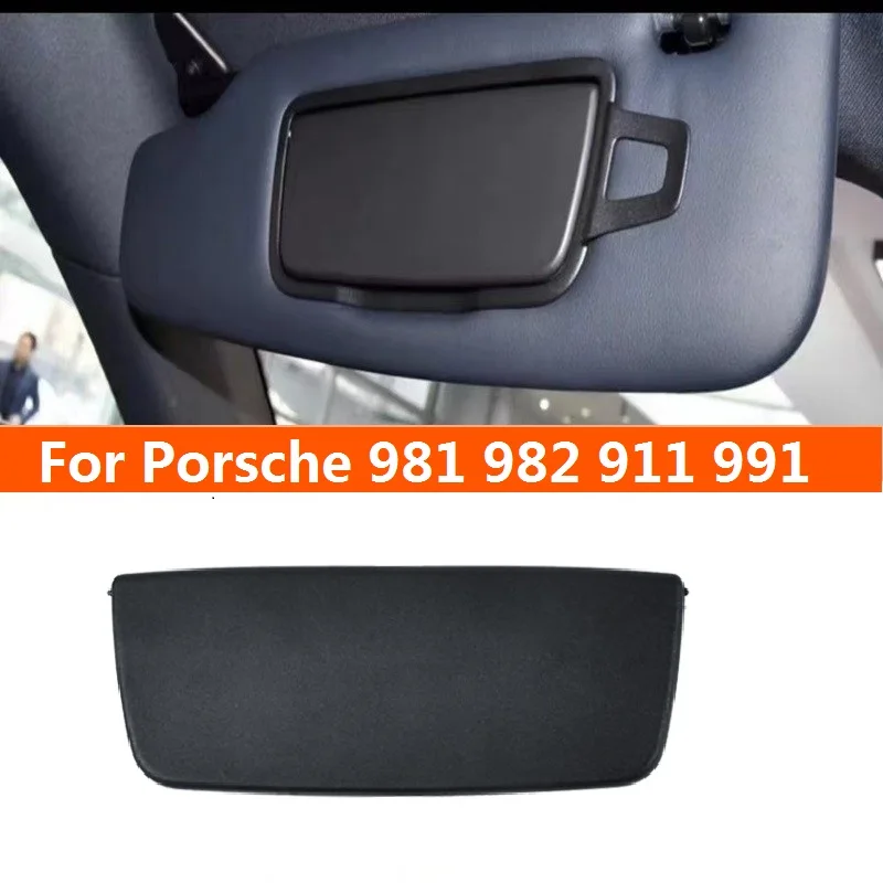 

981731031 Car Sun Visor Mirror Cover Makeup Vanity Black Beige Assembly For Porsche Boxster Cayman 981 982 911 992 Targa GT3